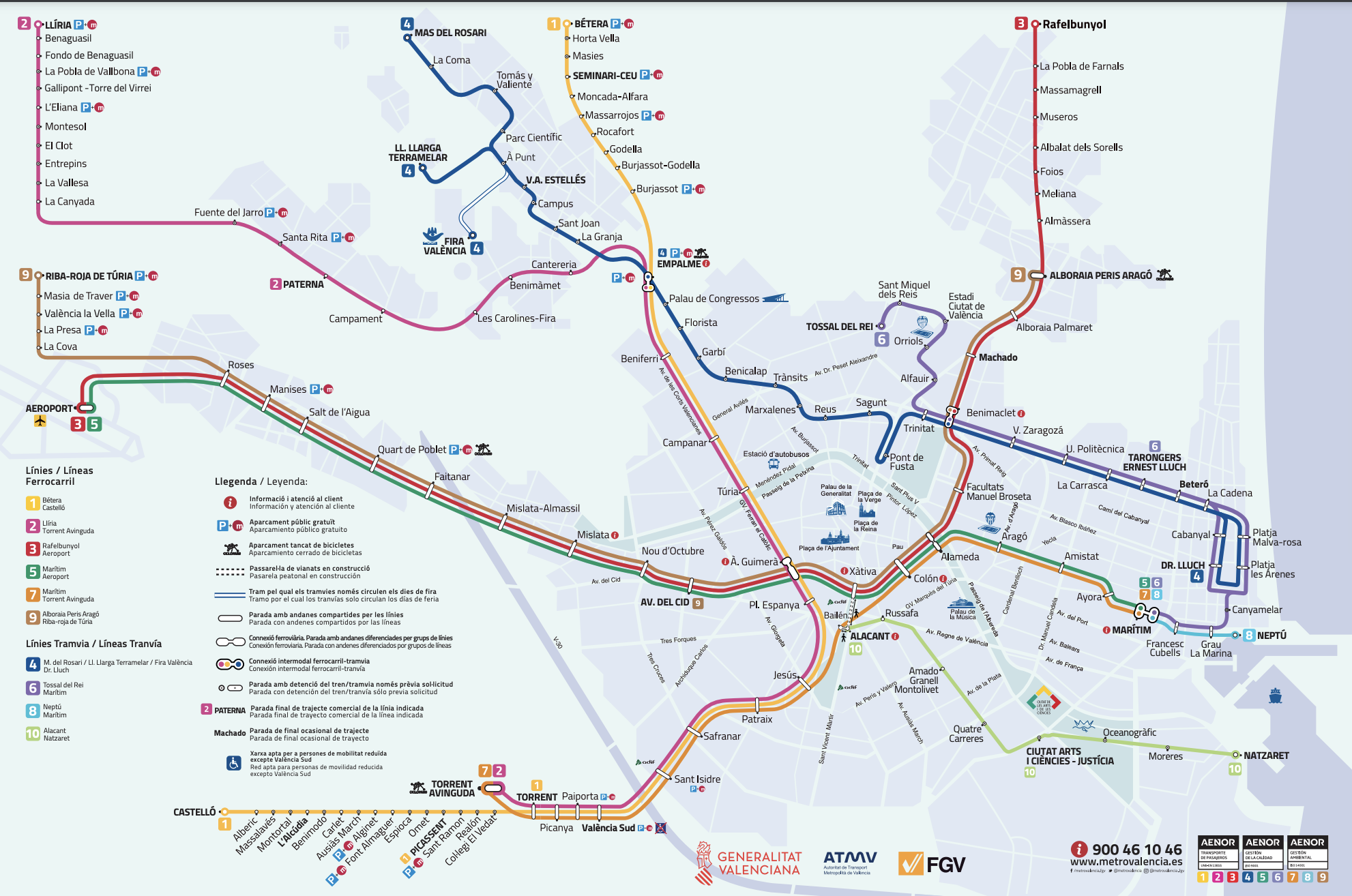 De metro in Valencia | Tips, tickets + plattegrond