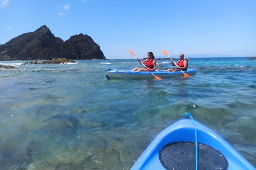 kajakken op madeira en snorkelen