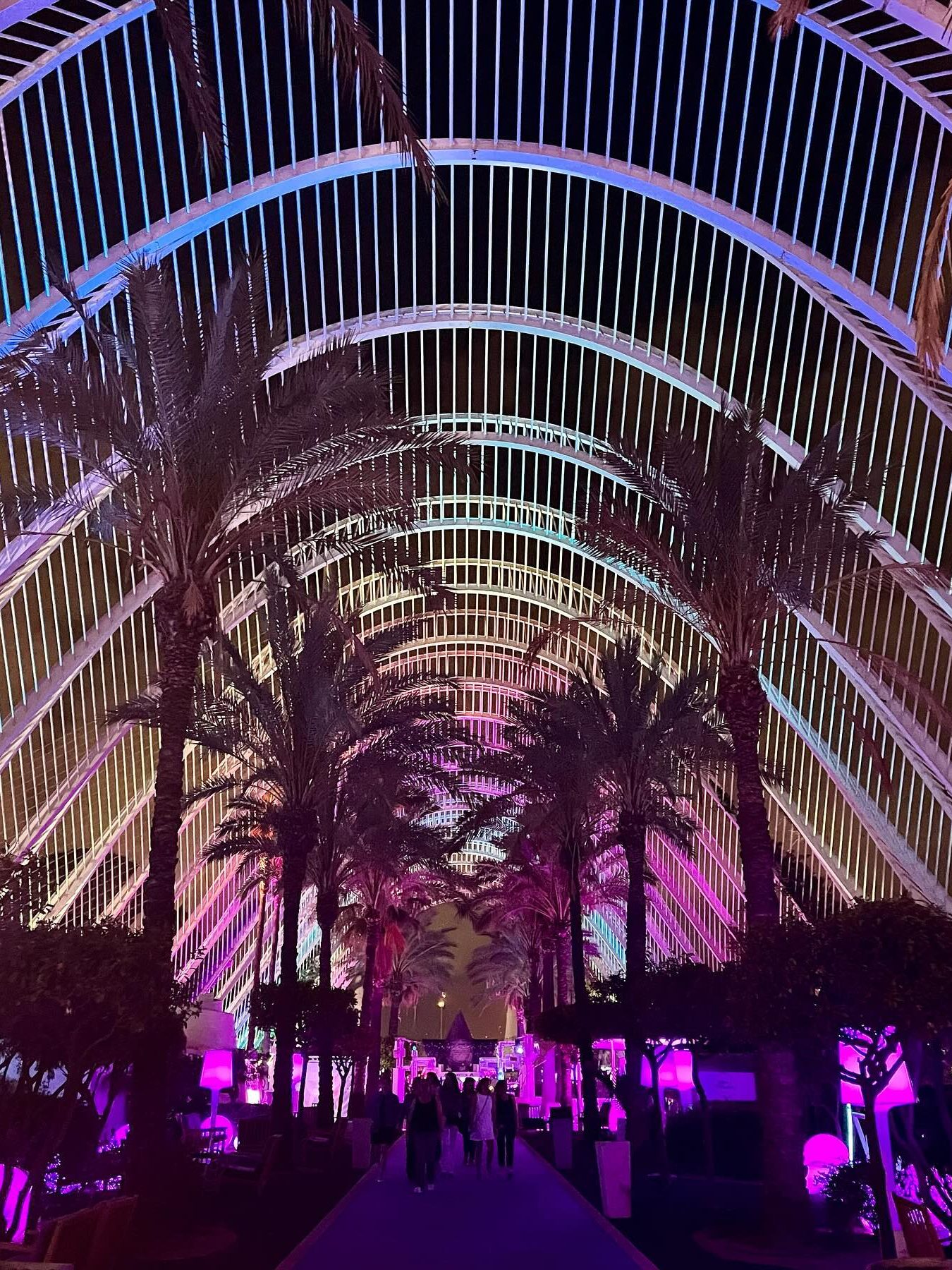 nachtclub l'umbracle valencia verlichting