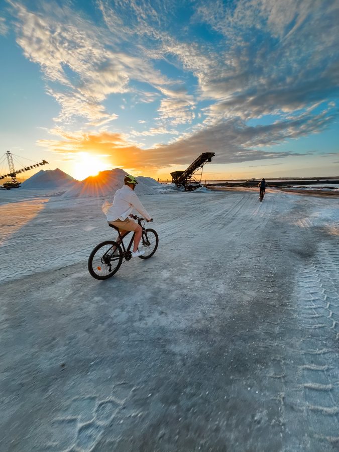 Fietstour langs de zoutvlaktes op Sardinië