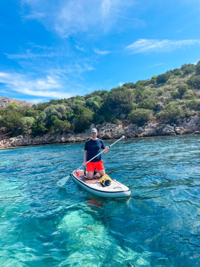 supen met dolfijnen op sardinië