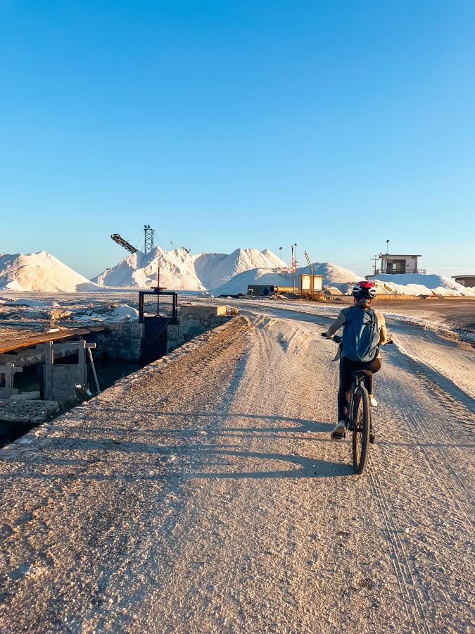 fietsen zoutvlakten sardinië