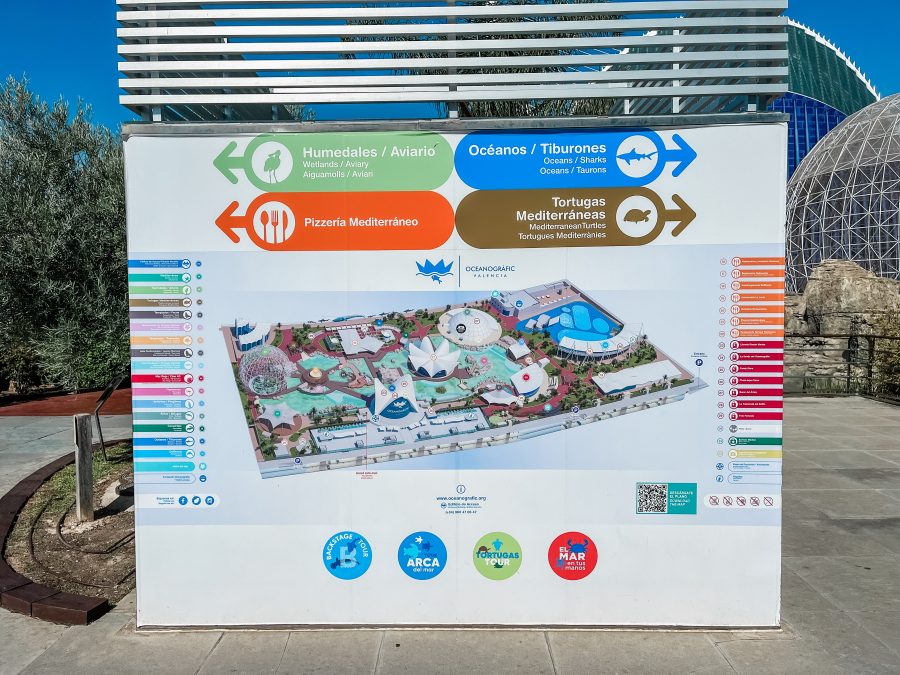 plattegrond aquarium valencia