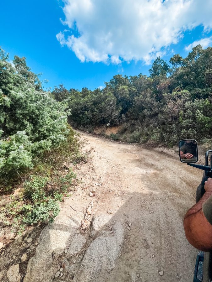 transfer met jeep gorrupu kloof Sardinië