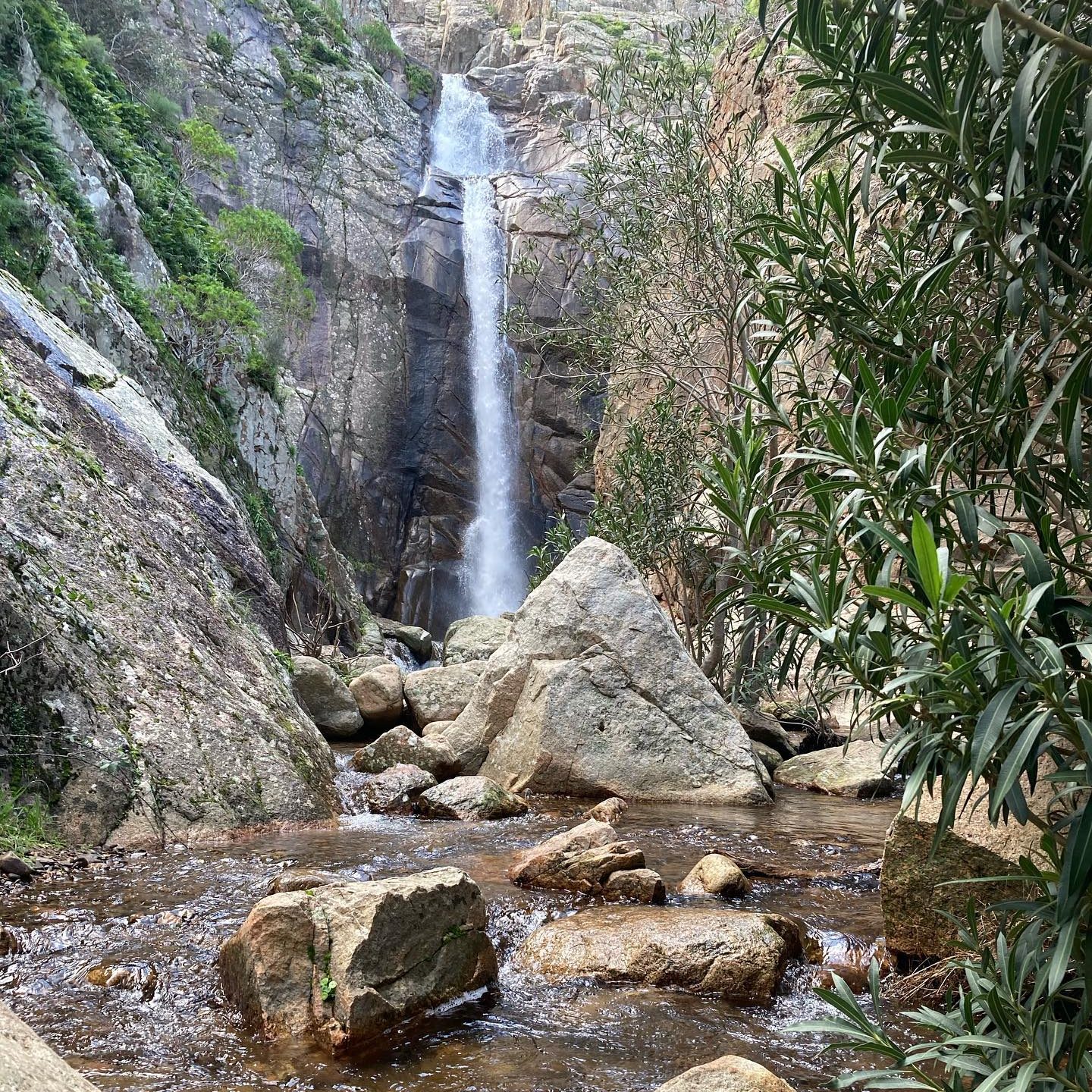 Sa Spendula waterval bezienswaardigheden in cagliari