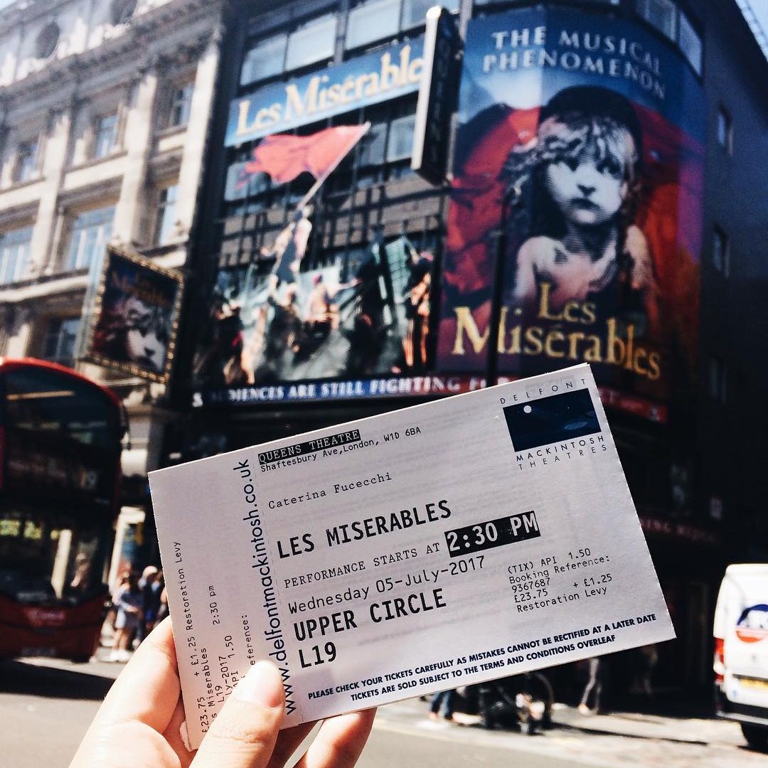 les miserables musical in londen