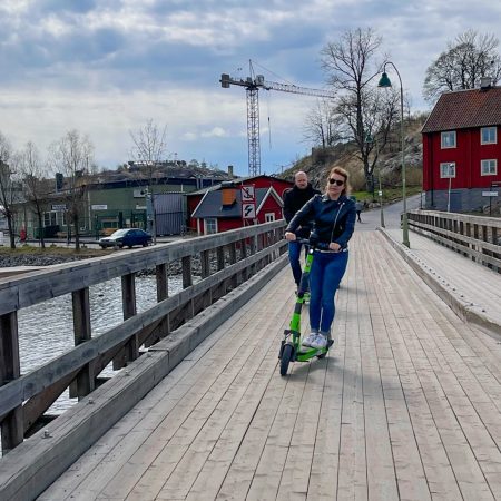 Elektrische stepjes in Stockholm