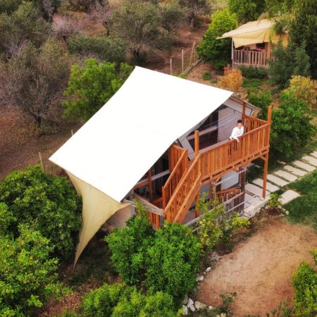 glamping sicilië met zwembad