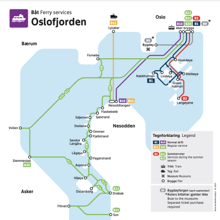 Zo werkt het openbaar vervoer en de metro in Oslo